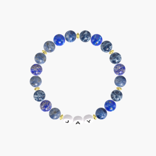Sodalite and Lapis Lazuli Bracelet