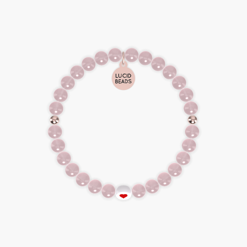 Rose Quartz Bracelet for World Heart Day