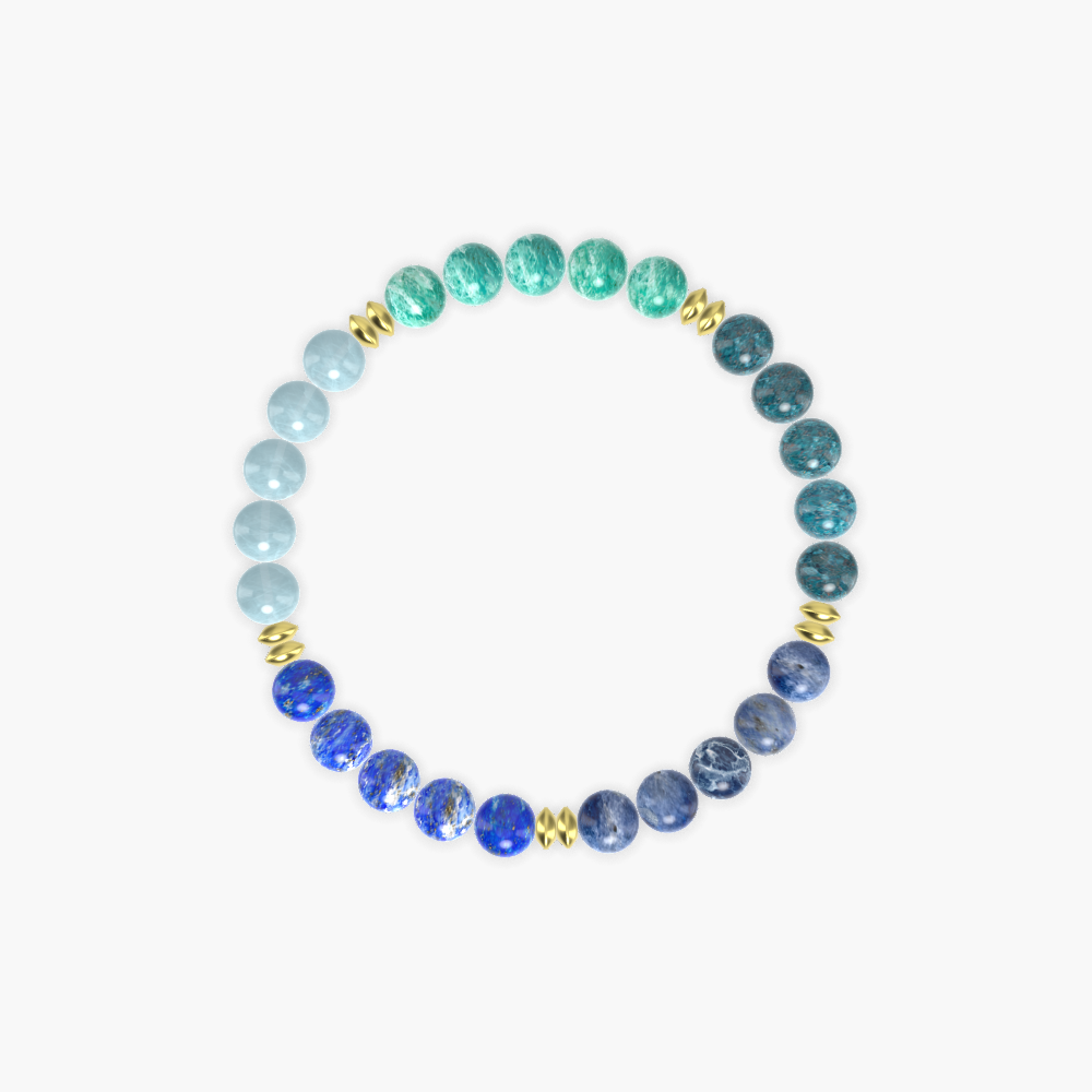 Sodalite, Apatite, Amazonite and more Gemstone Bracelet