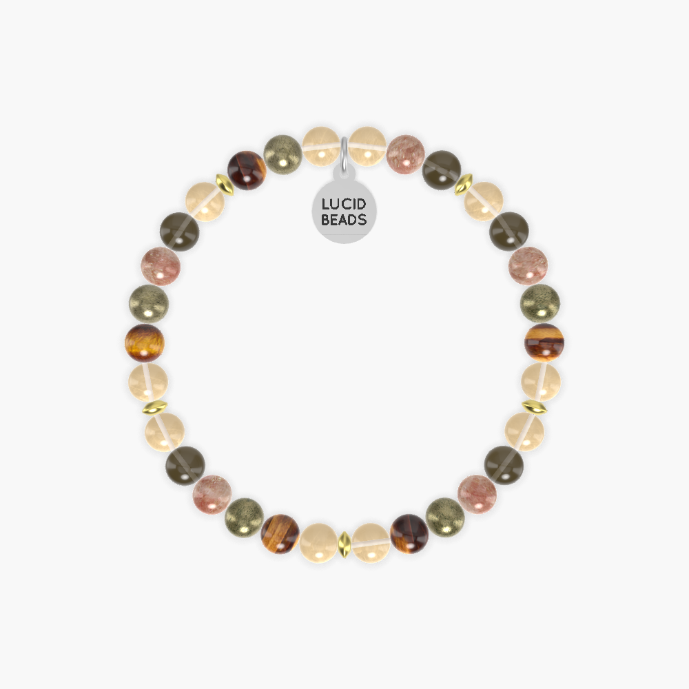 Citrine, Tiger Eye, Pyrite and more Gemstone Bracelet