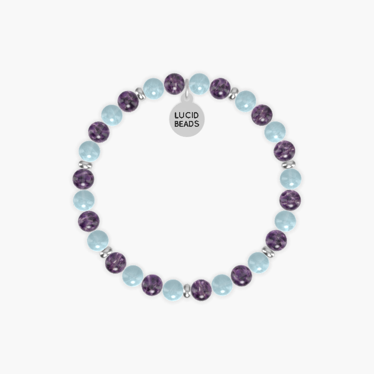 Amethyst and Aquamarine Bracelet