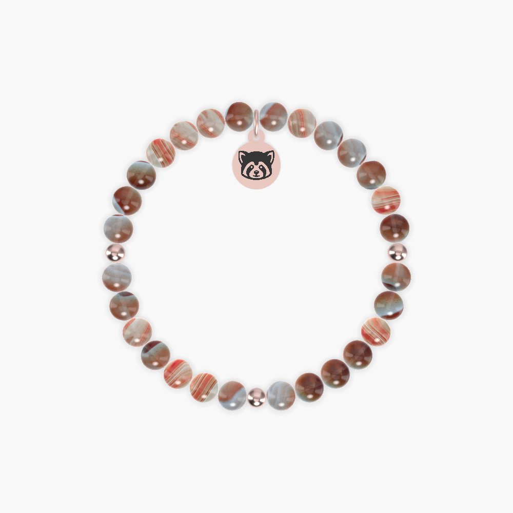 Celebrating International Red Panda Day - Sardonyx Bracelet