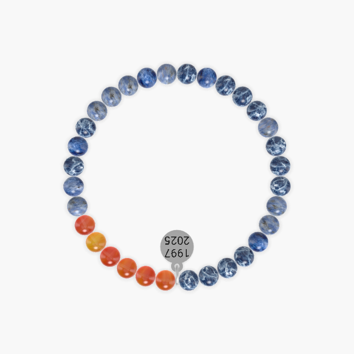 Sodalite and Carnelian Bracelet