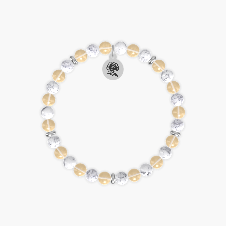 Howlite and Citrine Bracelet