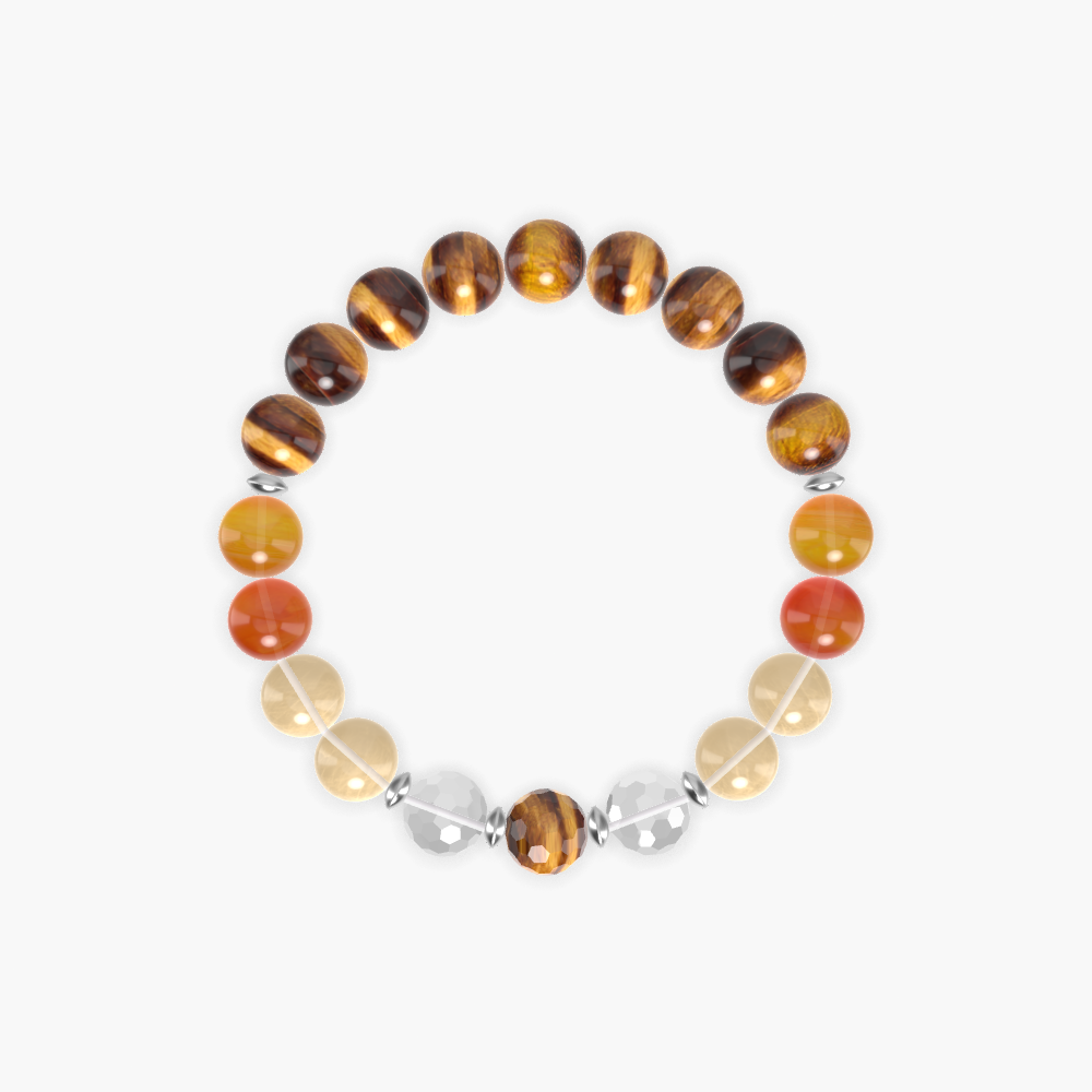 Tiger Eye, Citrine, Carnelian and more Gemstone Bracelet