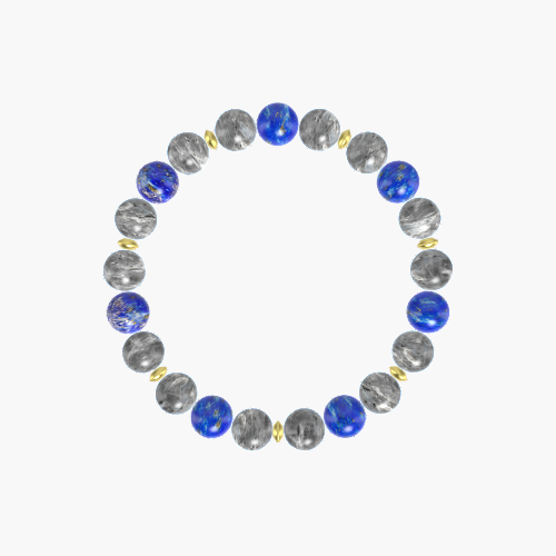 Labradorite and Lapis Lazuli Bracelet