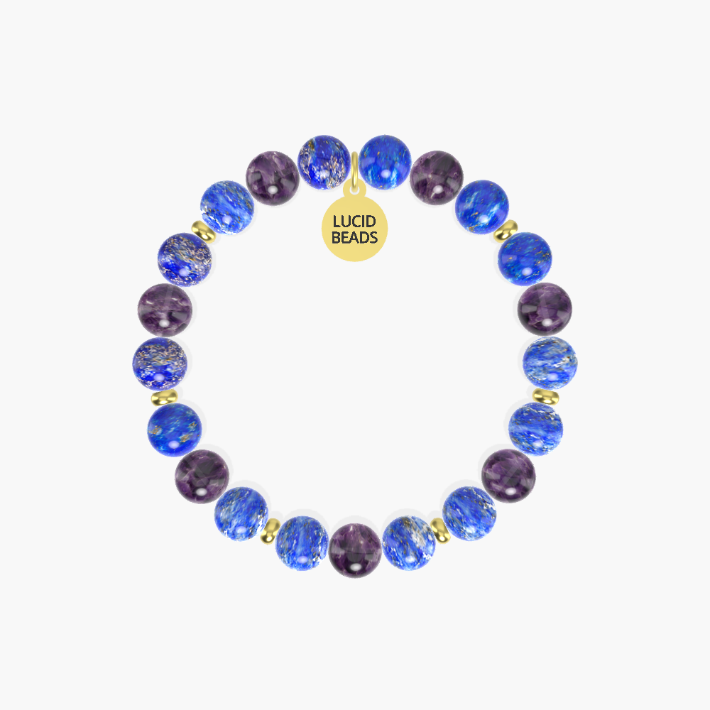 Intuition Opener - Lapis Lazuli and Amethyst Bracelet
