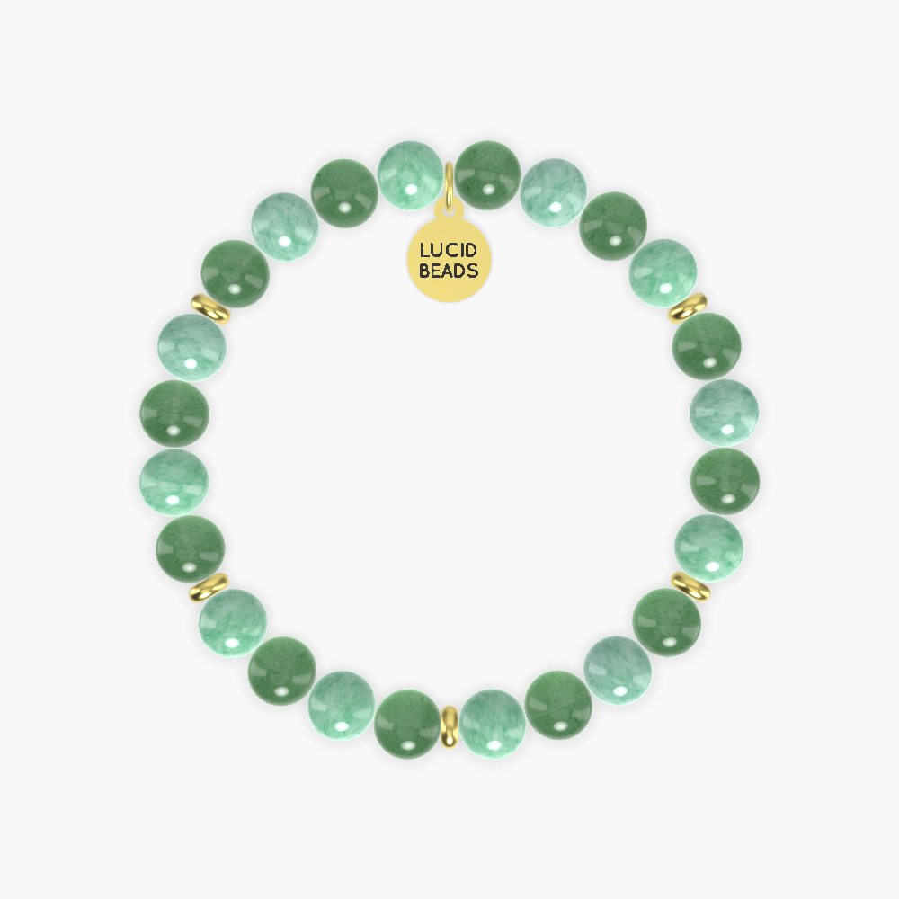 Green Jade and Aventurine Bracelet