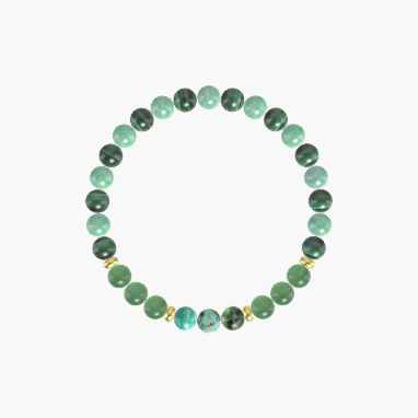 Malachite, Green Jade, Aventurine and more Gemstone Bracelet