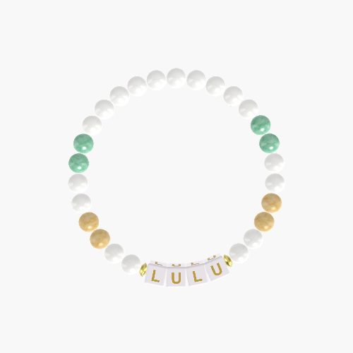 White Jade, Yellow Jade and Green Jade Bracelet