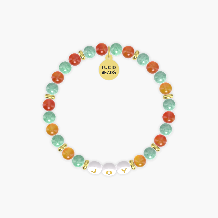 Carnelian and Green Jade Bracelet