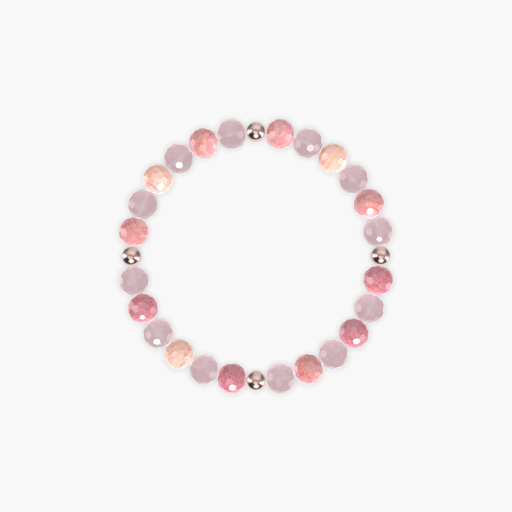 Rose Quartz and Rhodonite Bracelet