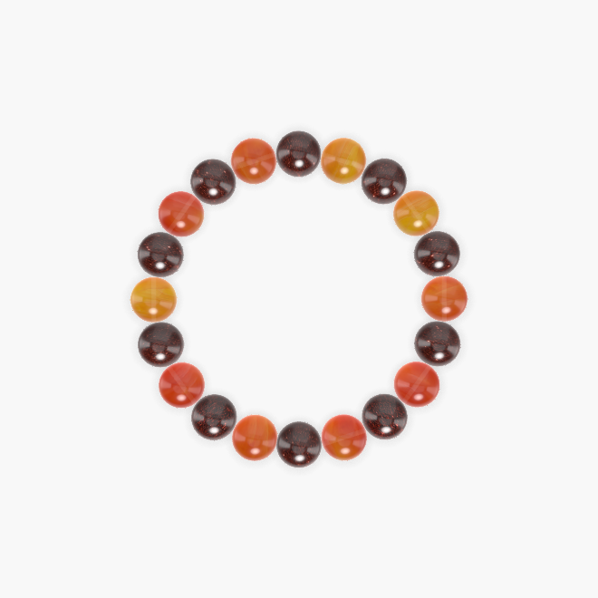 Garnet and Carnelian Bracelet