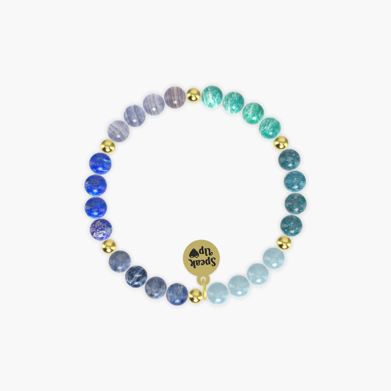 Aquamarine, Apatite, Amazonite and more Gemstone Bracelet