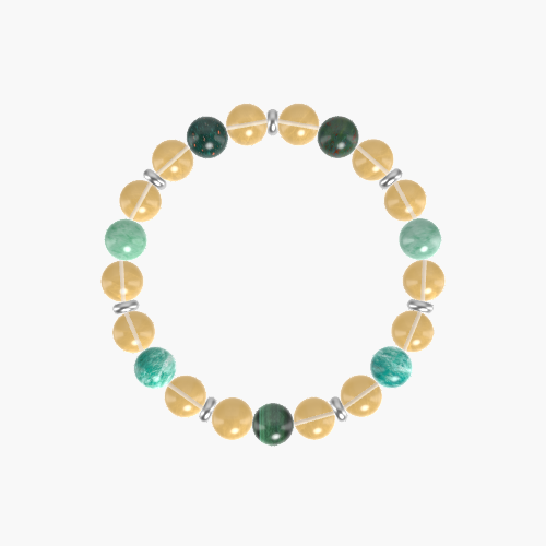 Citrine, Amazonite, Green Jade and more Gemstone Bracelet
