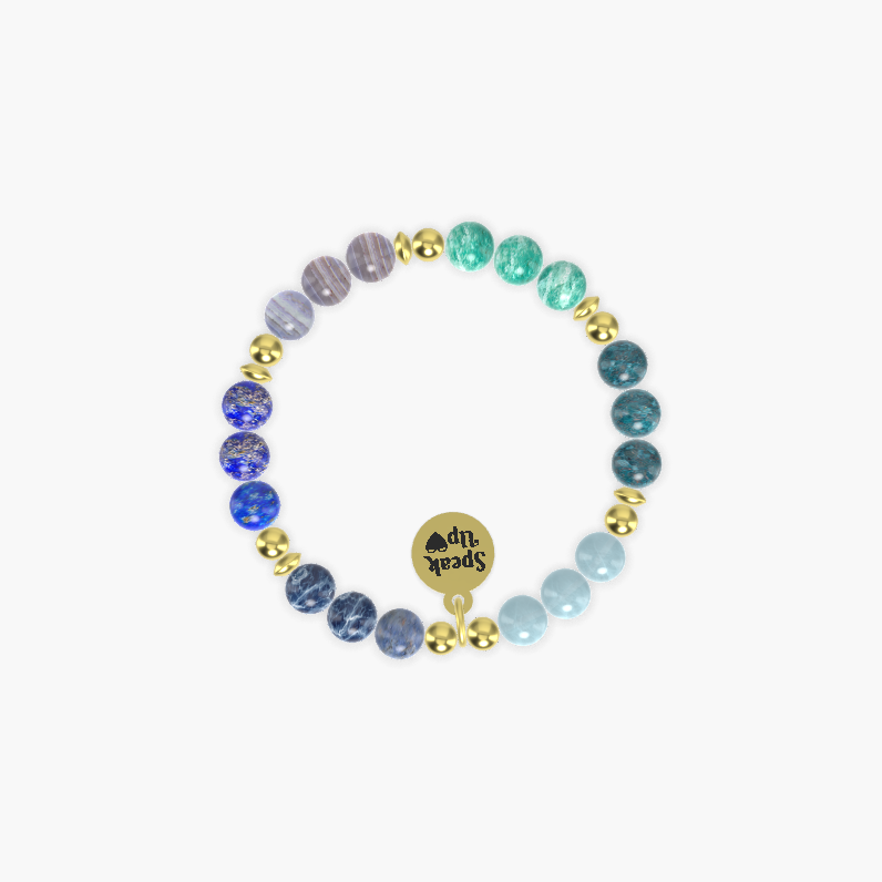 Aquamarine, Apatite, Amazonite and more Gemstone Bracelet