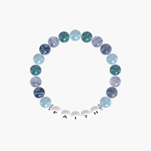 Aquamarine, Sodalite, Blue Lace Agate and more Gemstone Bracelet