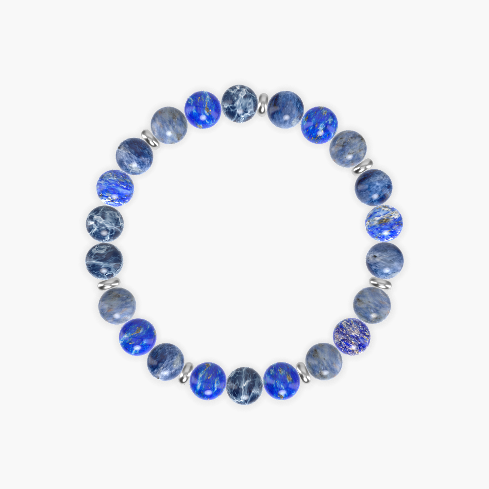 Sodalite and Lapis Lazuli Bracelet