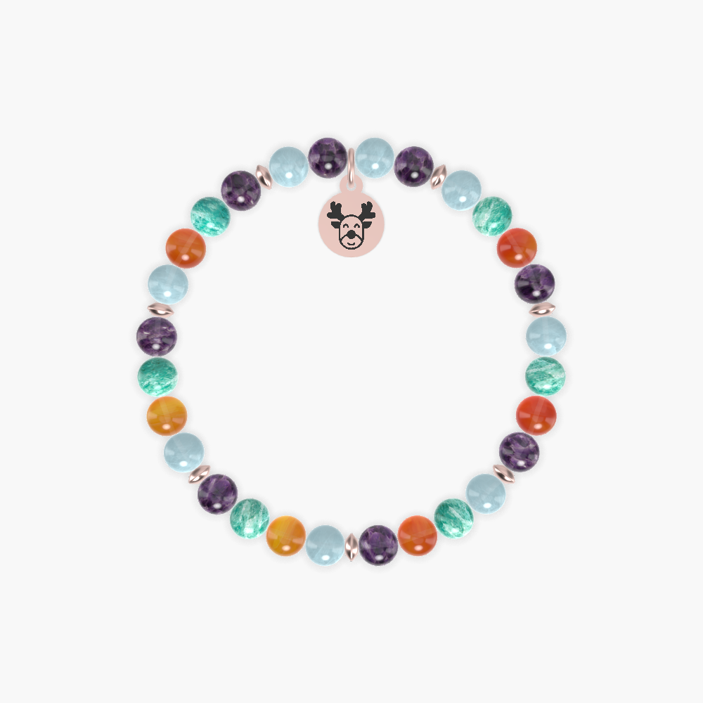 Amethyst, Aquamarine, Carnelian and more Gemstone Bracelet