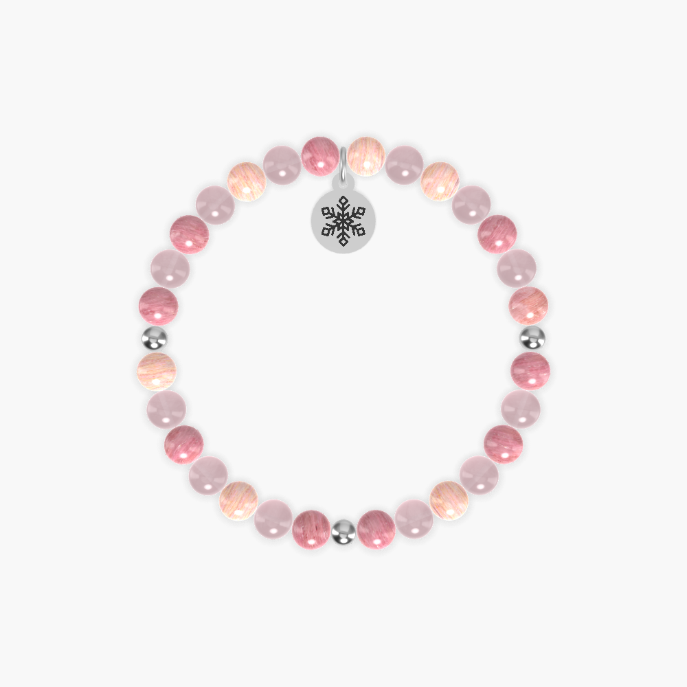 Rhodonite and Rose Quartz Bracelet