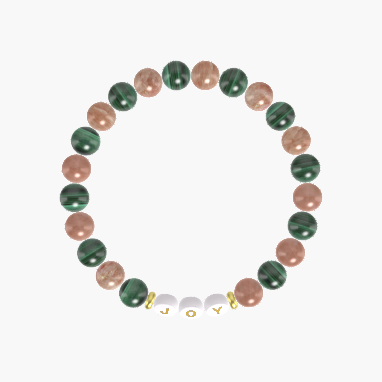 Sunstone and Malachite Bracelet