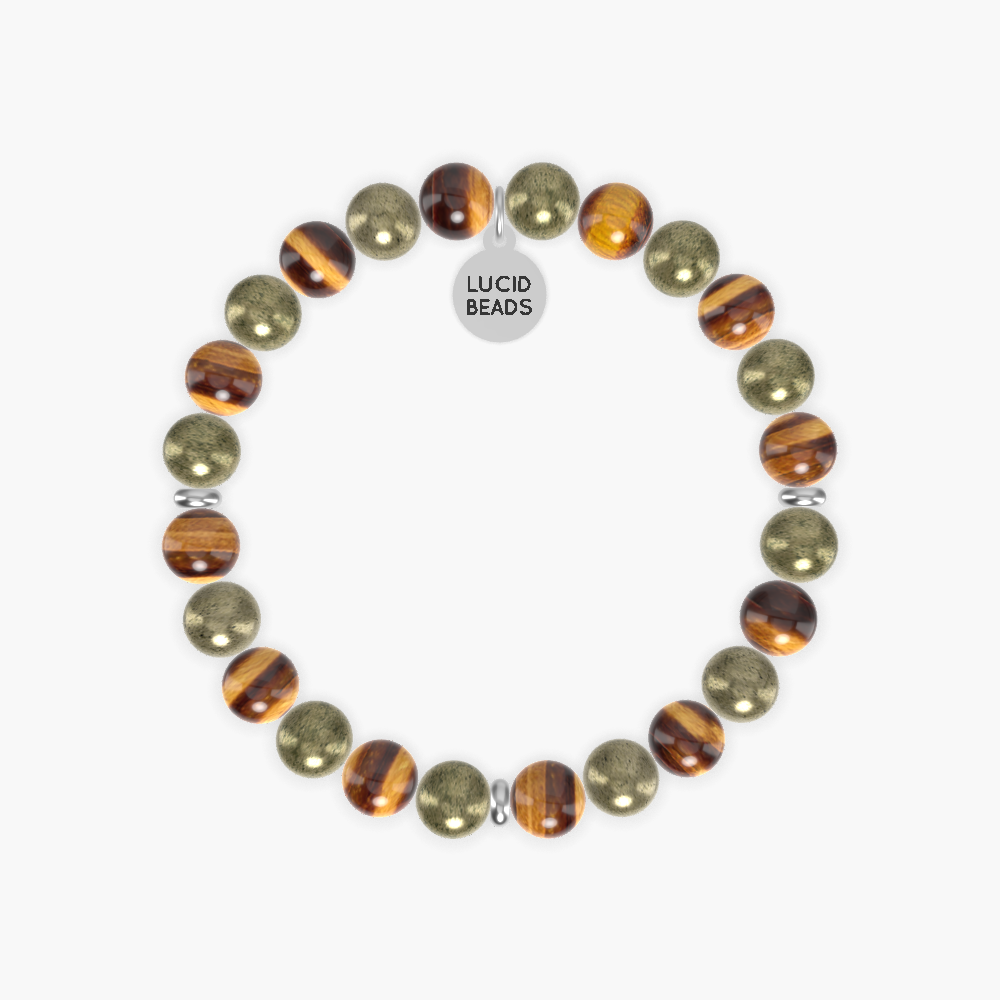 Tiger Eye and Pyrite Bracelet