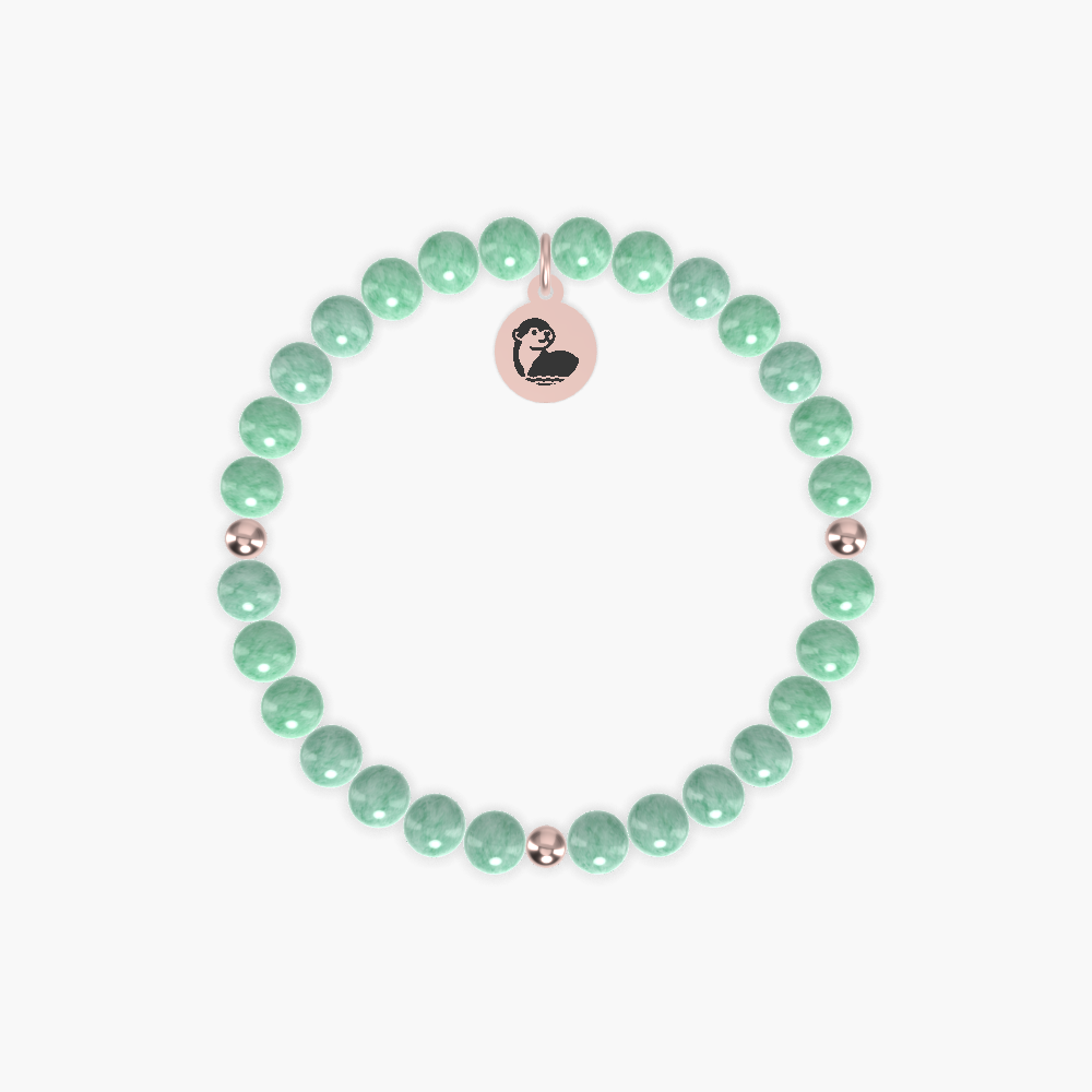 Otter Serenity - Green Jade Bracelet