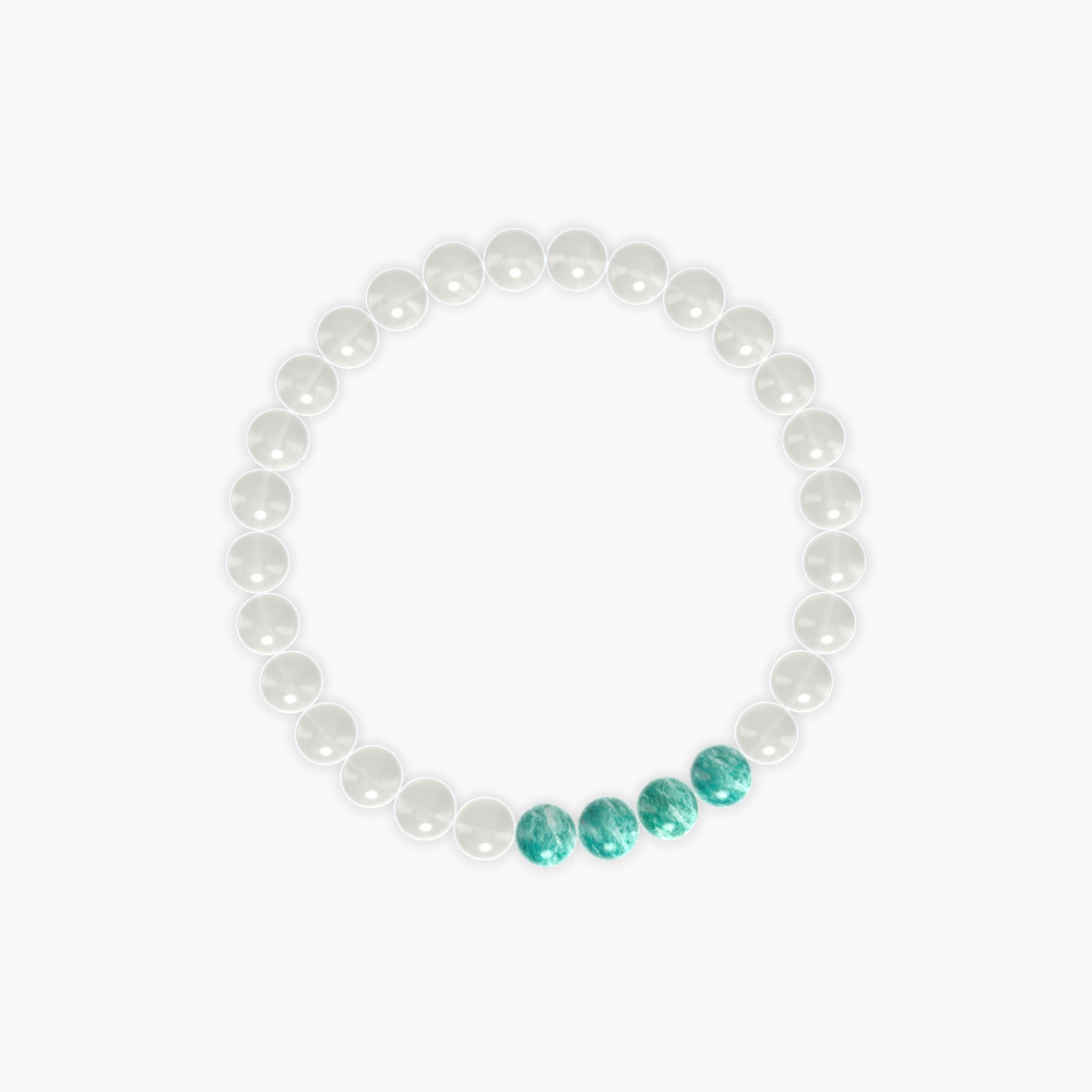 Moonstone and Amazonite Bracelet