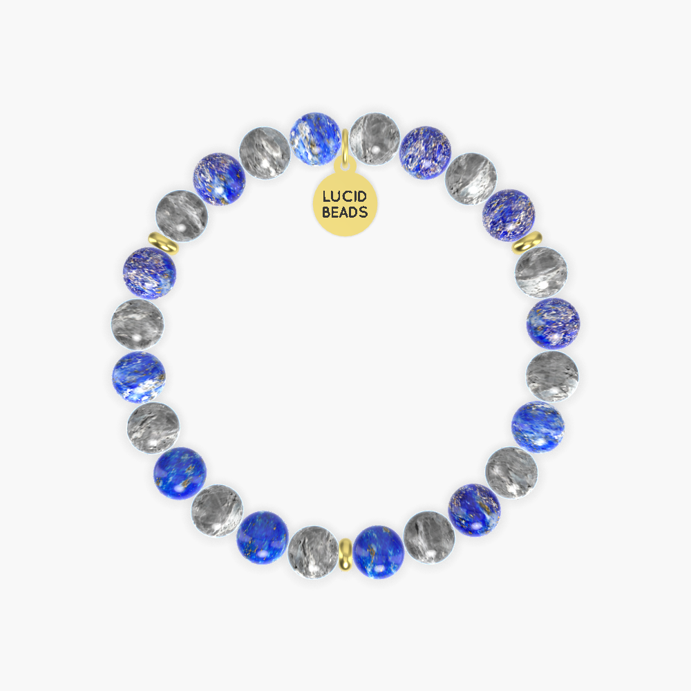 Lapis Lazuli and Labradorite Bracelet