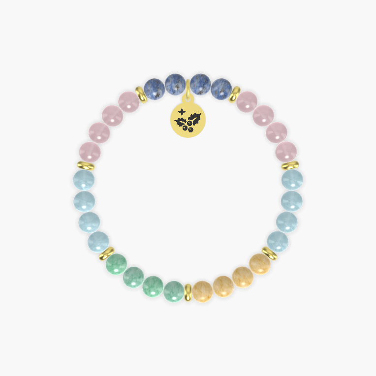 Aquamarine, Rose Quartz, Yellow Jade and more Gemstone Bracelet