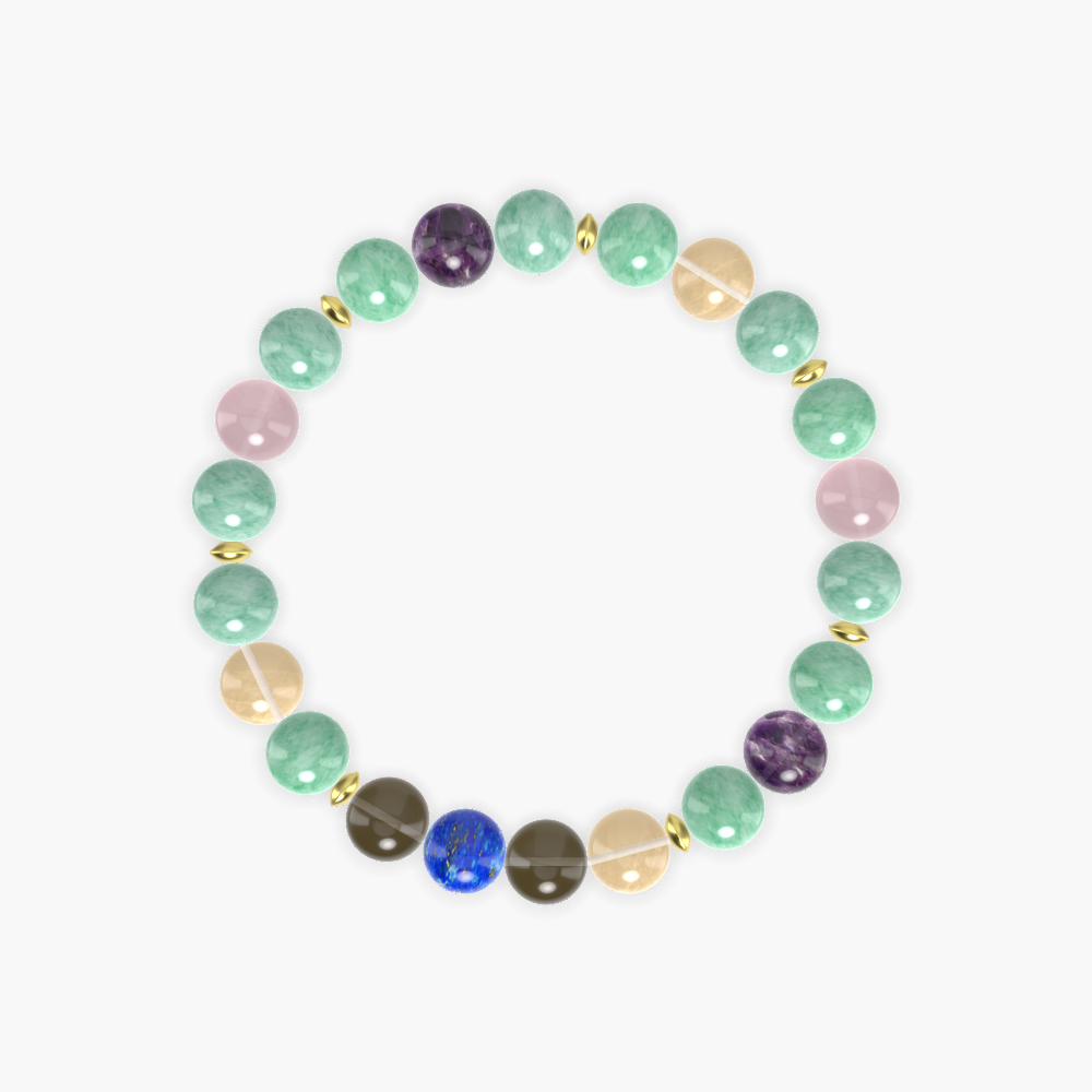 Green Jade, Citrine, Smoky Quartz and more Gemstone Bracelet