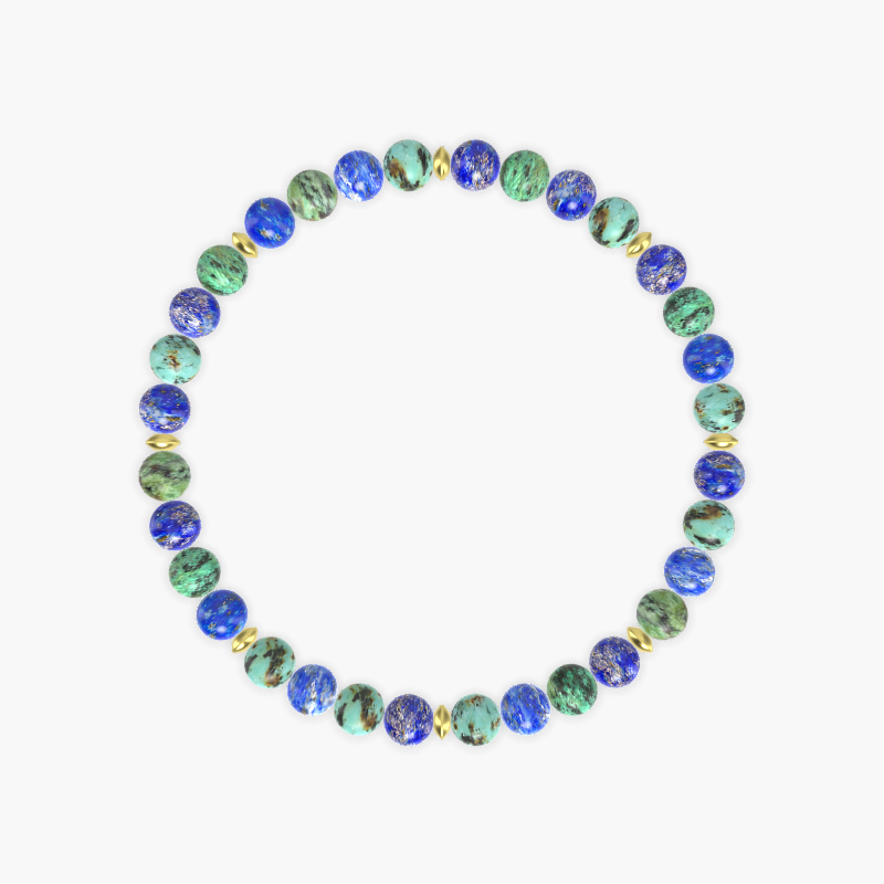 African Turquoise and Lapis Lazuli Bracelet