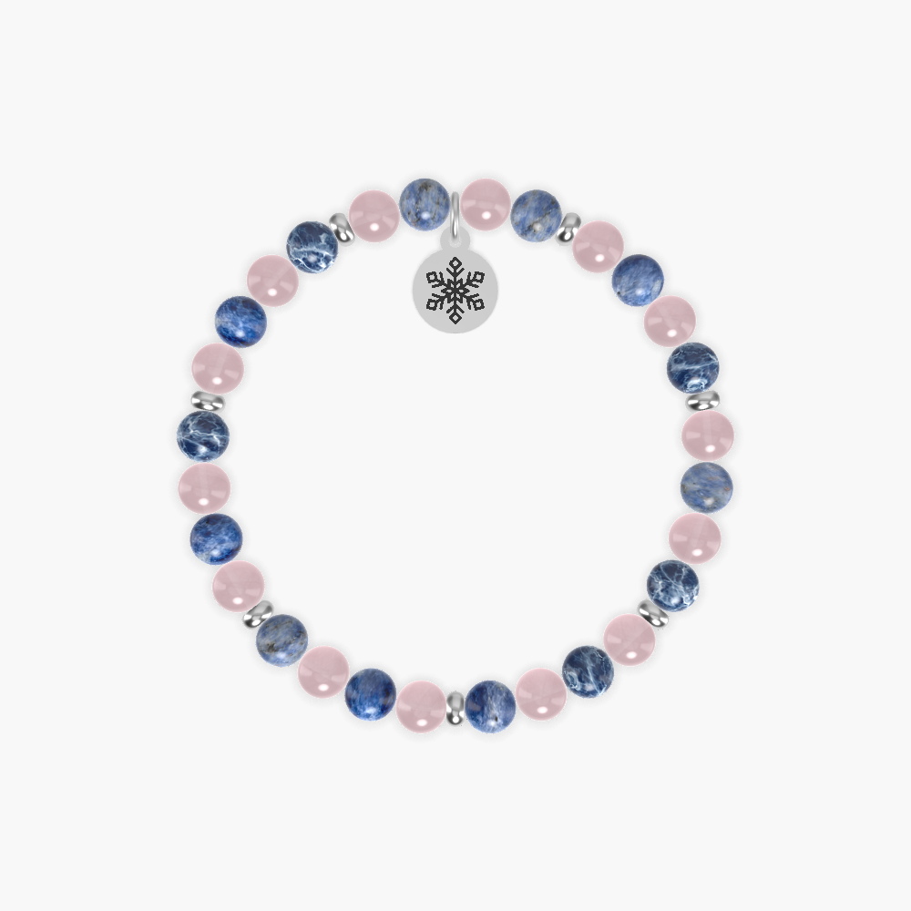 Sodalite and Rose Quartz Bracelet