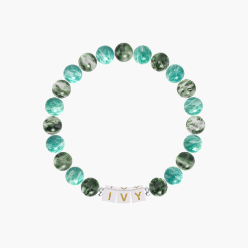 Moss Agate and Amazonite Bracelet