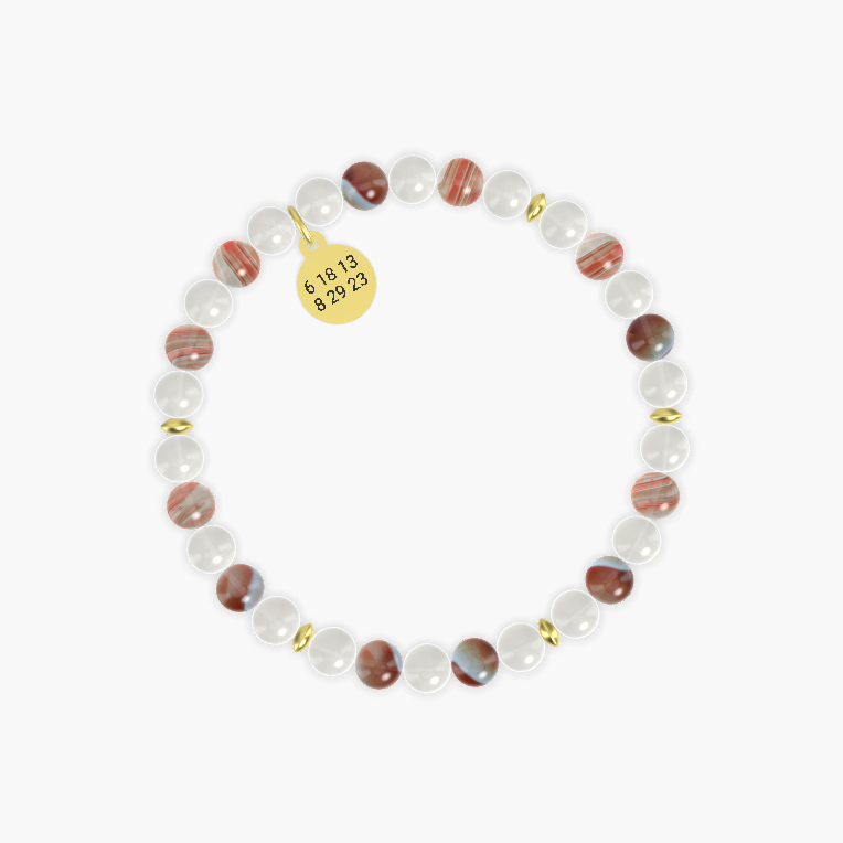 Moonstone and Sardonyx Bracelet