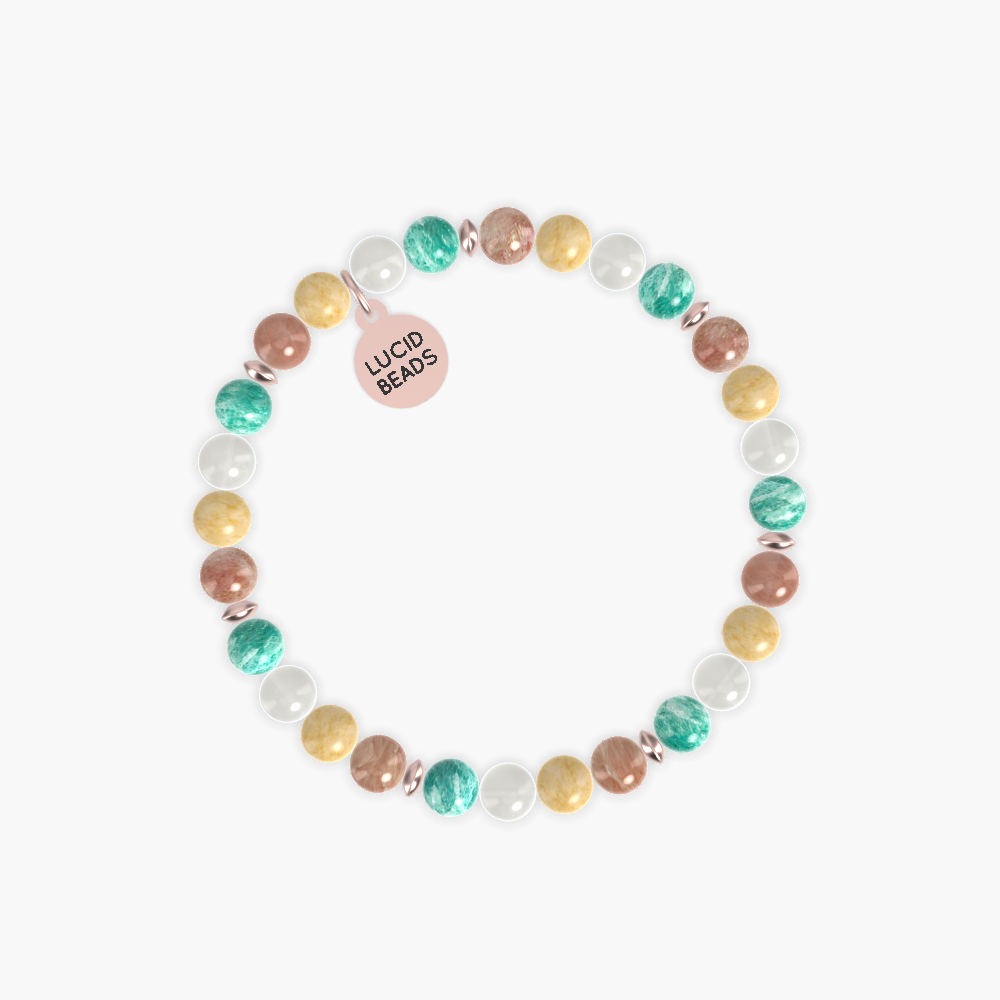 Amazonite, Moonstone, Yellow Jade and more Gemstone Bracelet